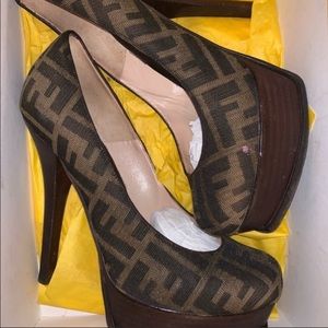Fendi monogram pumps